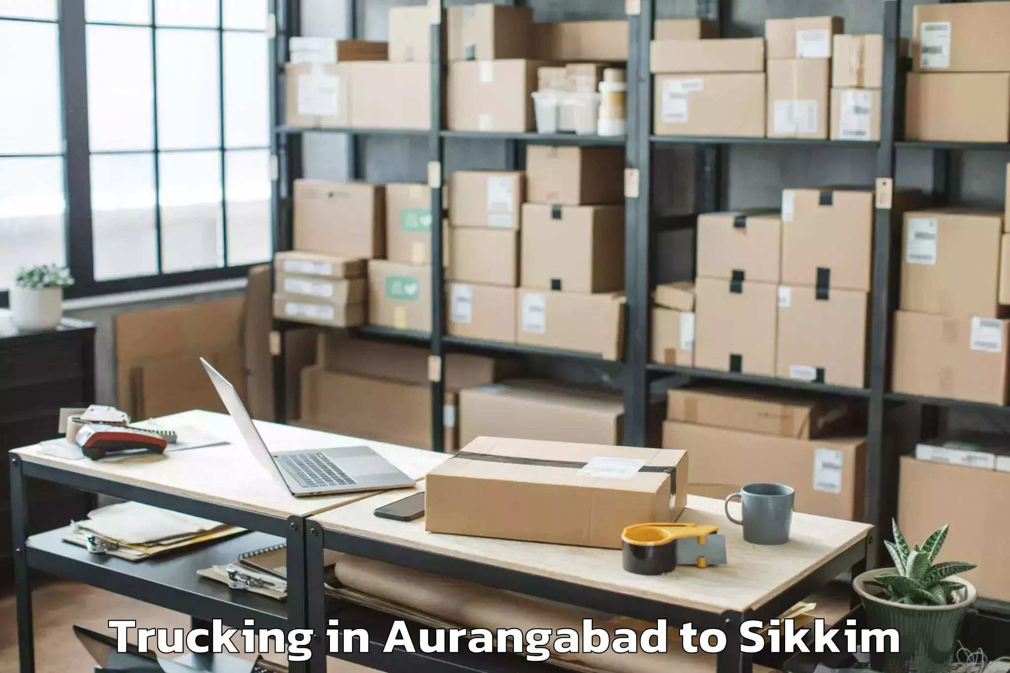 Book Aurangabad to Ravong Trucking Online